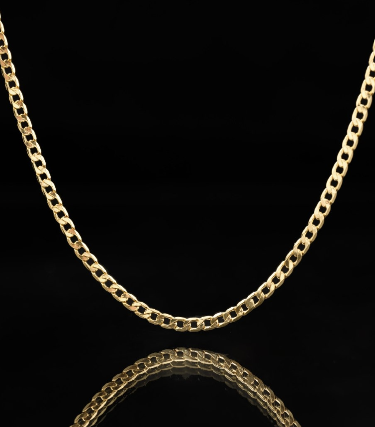 Cadena Cubana Plana 45 cm