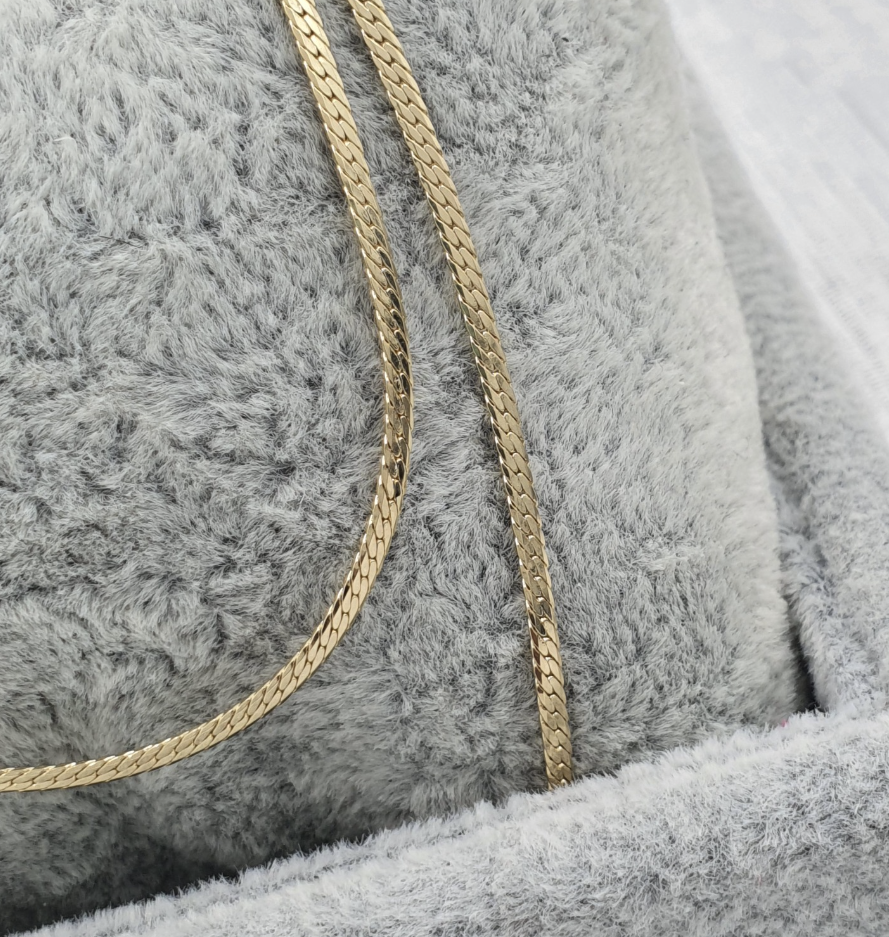 Cadena Serpiente plana 45cm